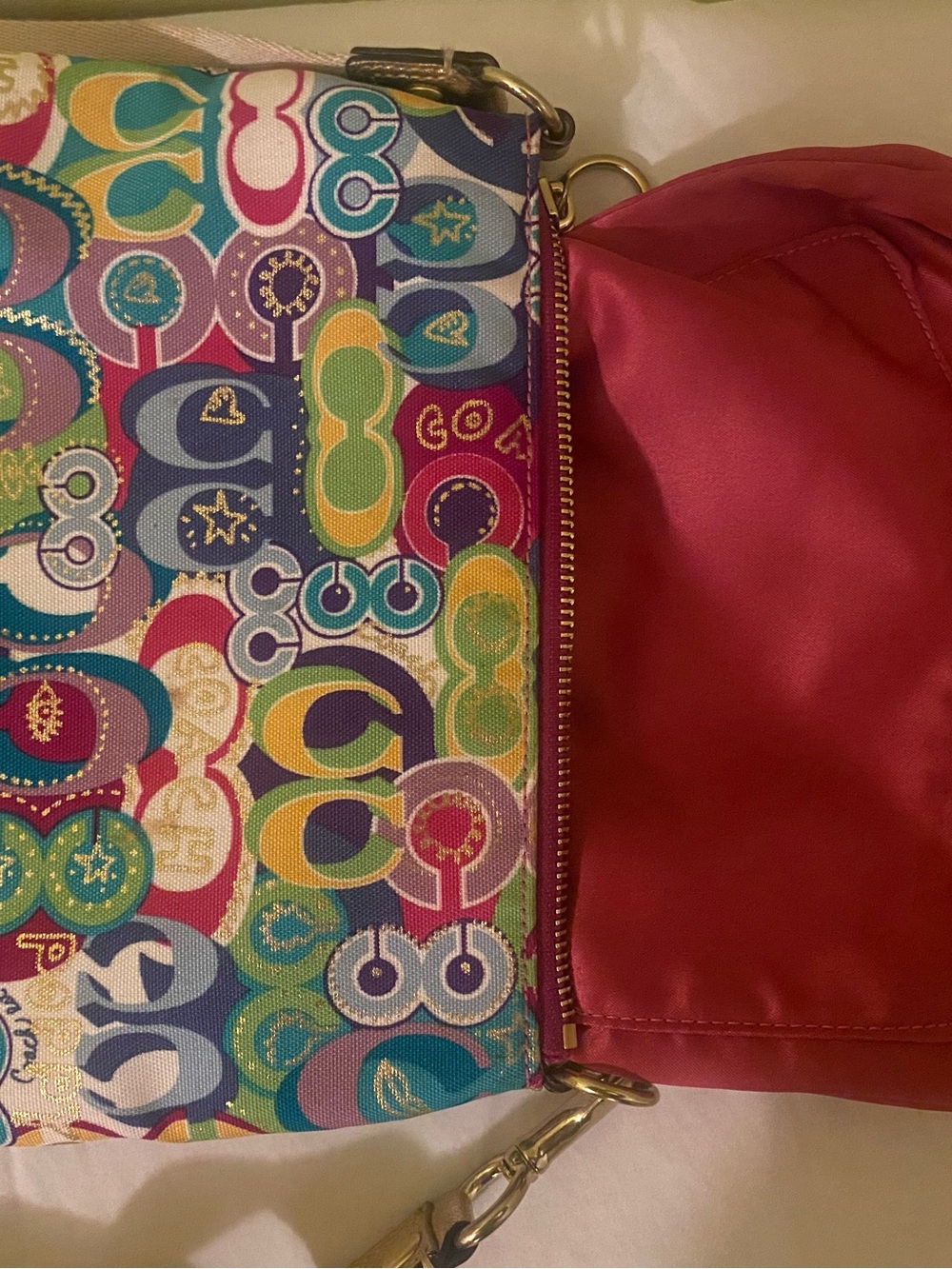 Y2K Coach Poppy Signature Pop C Glam Graffiti Crossbody Purse - Picture 7 of 10